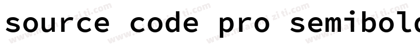 source code pro semibold字体转换
